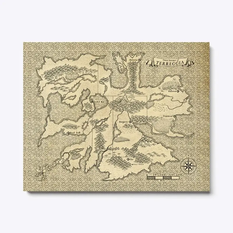 United Provinces of Terreggia Canvas